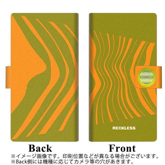 SoftBank アクオスゼロ6 画質仕上げ プリント手帳型ケース(薄型スリム)【YB980 ウェーブモーション01】