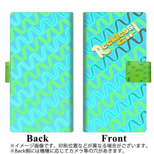 SoftBank OPPO Reno3 5G 高画質仕上げ プリント手帳型ケース(薄型スリム)【YC810 スプリンググリーン】