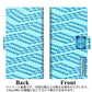 Xperia 5 IV A204SO SoftBank 画質仕上げ プリント手帳型ケース(薄型スリム)【YC853 ドットパターンブルー】