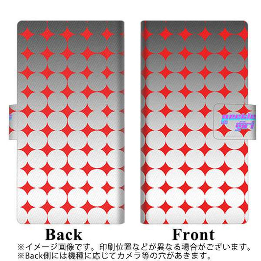 SoftBank OPPO Reno3 5G 高画質仕上げ プリント手帳型ケース(薄型スリム)【YC877 ポルカ02】
