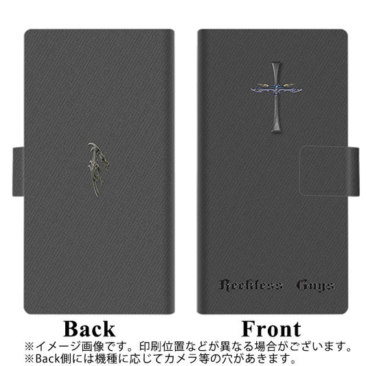 SoftBank アクオスゼロ6 画質仕上げ プリント手帳型ケース(薄型スリム)【YC913 クロスドラゴンｓ】