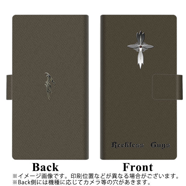 楽天モバイル Rakuten BIGs 画質仕上げ プリント手帳型ケース(薄型スリム)【YC917 クロスフレアｓ】