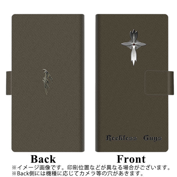 au アクオスセンス3 プラス サウンド SHV46 画質仕上げ プリント手帳型ケース(薄型スリム)【YC917 クロスフレアs】