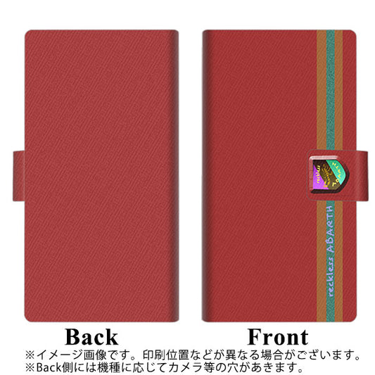 SoftBank アクオスゼロ6 画質仕上げ プリント手帳型ケース(薄型スリム)【YC932 アバルト03】
