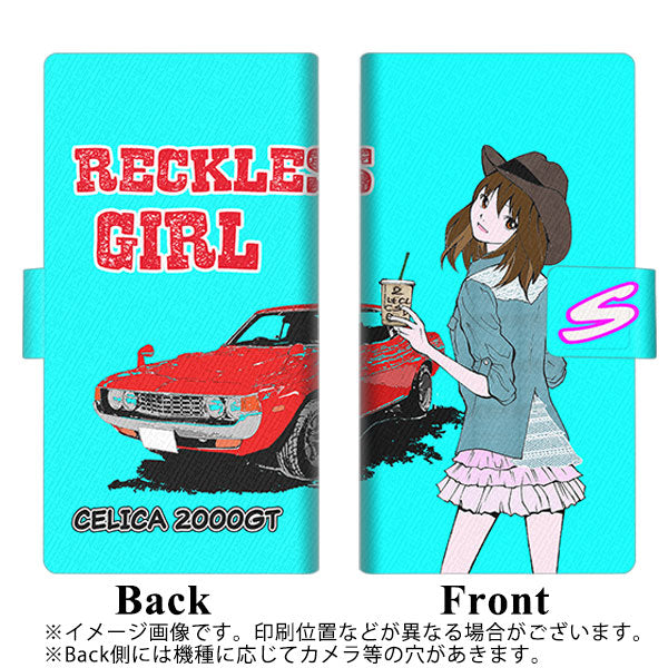 Xperia Ace III SOG08 au 画質仕上げ プリント手帳型ケース(薄型スリム)【YC974 ピンナップガール05】