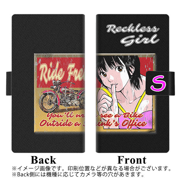 Softbank シンプルスマホ3 509SH 画質仕上げ プリント手帳型ケース(薄型スリム)【YC976 ピンナップガール07】