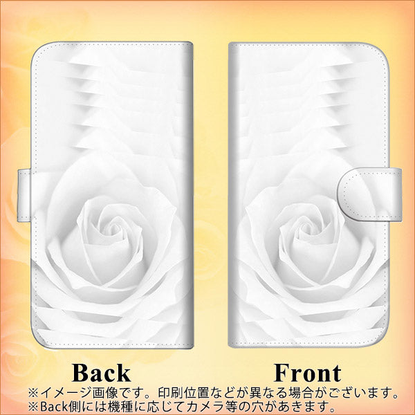 iPhone6 PLUS 高画質仕上げ プリント手帳型ケース(通常型)【402 ホワイトRose】