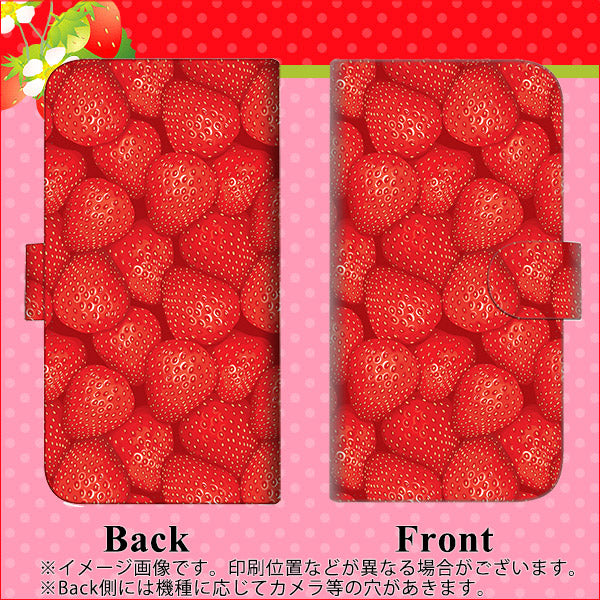 iPhone6 PLUS 高画質仕上げ プリント手帳型ケース(通常型)【444 ストロベリーウォール】