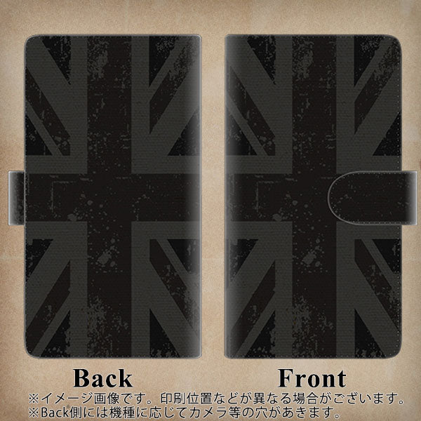 アクオスR6 A101SH 高画質仕上げ プリント手帳型ケース(通常型)【505 ユニオンジャック ダーク】