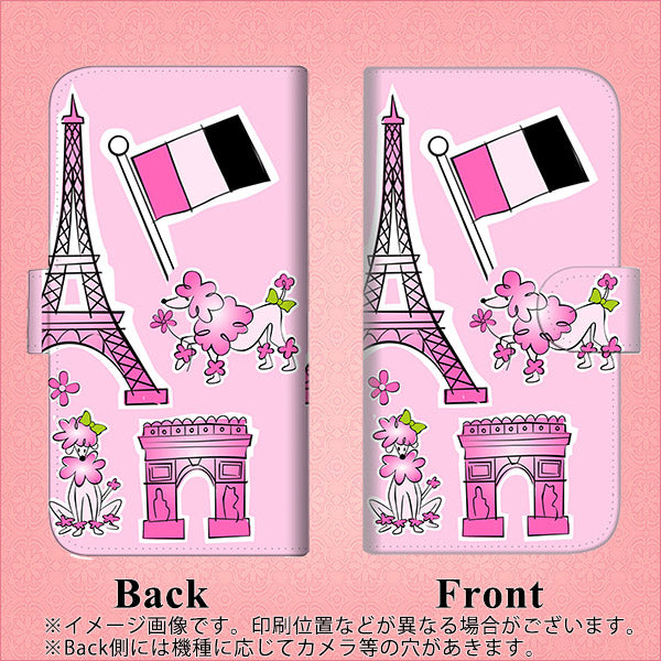 iPhone6 PLUS 高画質仕上げ プリント手帳型ケース(通常型)【578 ピンクのフランス】