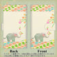 Redmi Note 11 高画質仕上げ プリント手帳型ケース(通常型)【1039 お散歩ゾウさん】