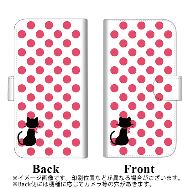 iPhone6 PLUS 高画質仕上げ プリント手帳型ケース(通常型)【EK807 ネコとシンプル ピンク】