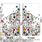 iPhone12 高画質仕上げ プリント手帳型ケース(通常型)【EK908 カラフルな花と鳥】