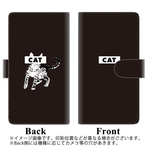 SoftBank アクオスセンス3 プラス 901SH 高画質仕上げ プリント手帳型ケース(通常型)【FD808 にゃんこ808】