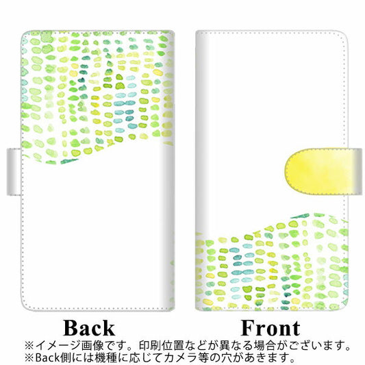 SoftBank アクオスゼロ6 高画質仕上げ プリント手帳型ケース(通常型)【FD813 水彩02（藤浪）】