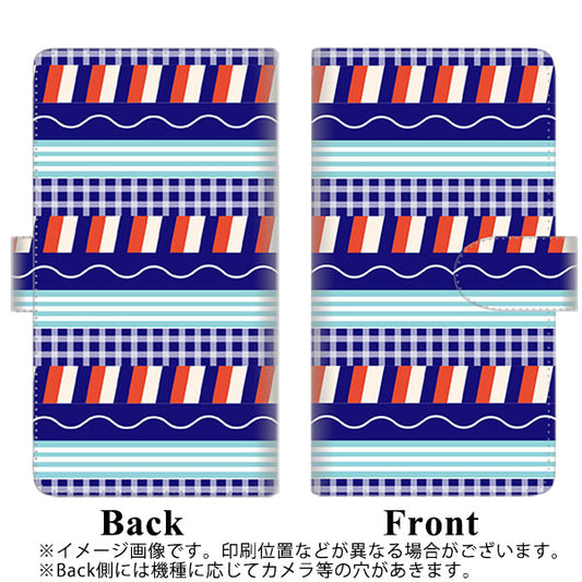 SoftBank アクオスゼロ6 高画質仕上げ プリント手帳型ケース(通常型)【FD818 サマーパターン（大町）】