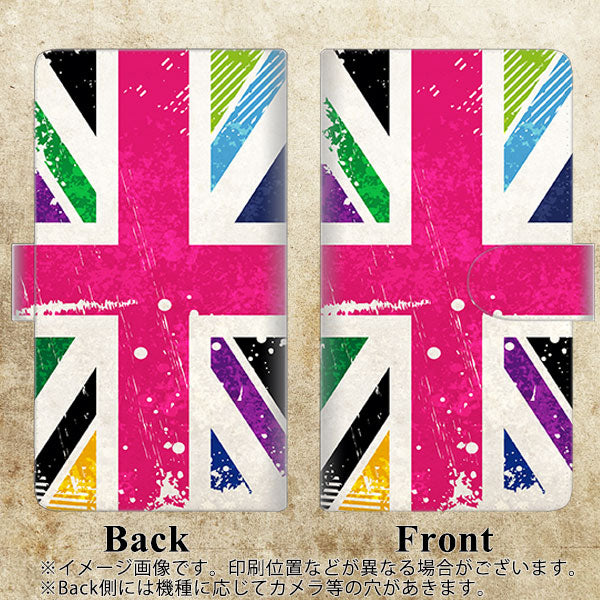ZenFone(ゼンフォン)Max(M2) ZB633KL 高画質仕上げ プリント手帳型ケース(通常型)【SC806 ユニオンジャック ピンクビンテージ】
