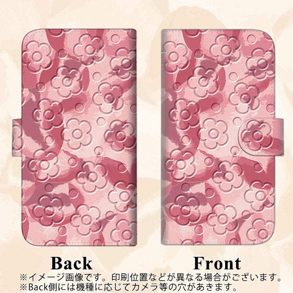 iPhone6 PLUS 高画質仕上げ プリント手帳型ケース(通常型)【SC846 フラワーヴェルニ花ピンク(ローズヴェルール)】