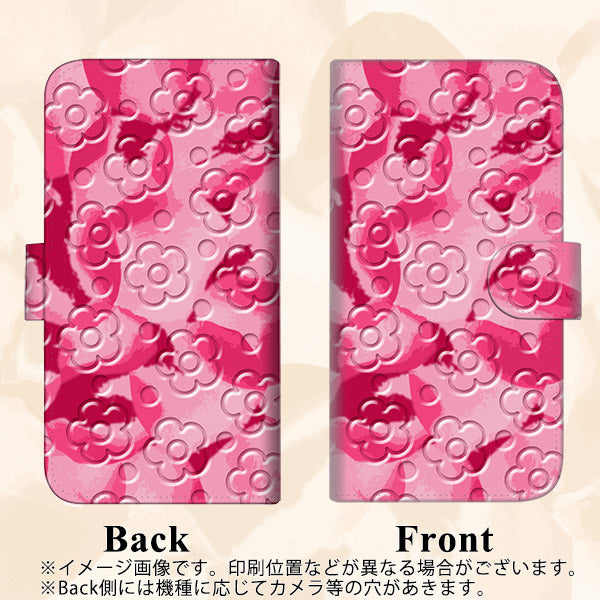 iPhone6 PLUS 高画質仕上げ プリント手帳型ケース(通常型)【SC847 フラワーヴェルニ花濃いピンク(ローズアンディアン)】