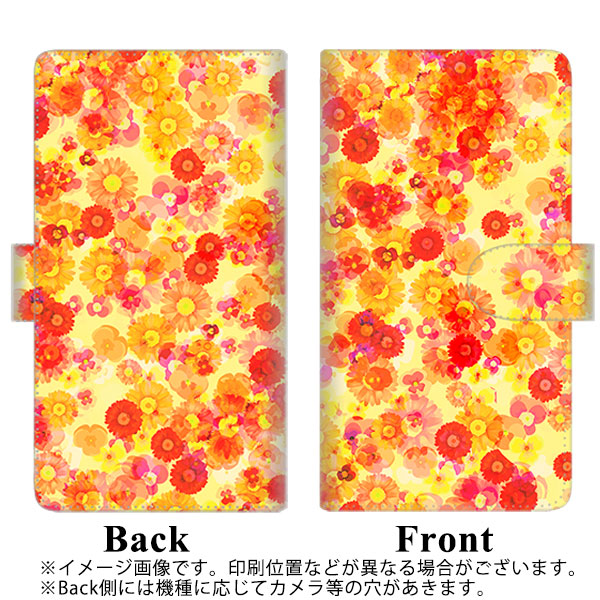 docomo ギャラクシーS20+ SC-52A 高画質仕上げ プリント手帳型ケース(通常型)【SC867 リバティプリント フルールドパルファン(イエロー)】