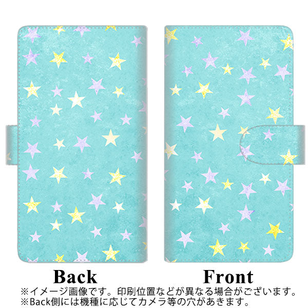 au ギャラクシーA51 SCG07 高画質仕上げ プリント手帳型ケース(通常型)【SC888 お星さまキラキラ(グリーン)】