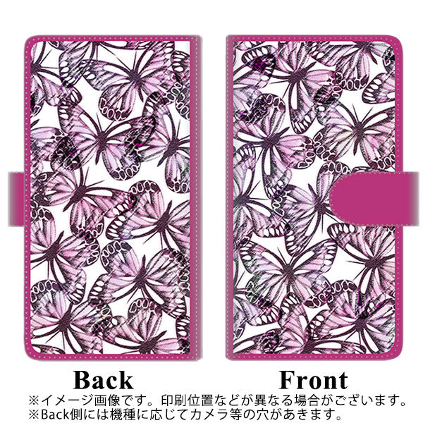 docomo エクスぺリア ワン SO-03L 高画質仕上げ プリント手帳型ケース(通常型)【SC904 ガーデンバタフライ ピンク】