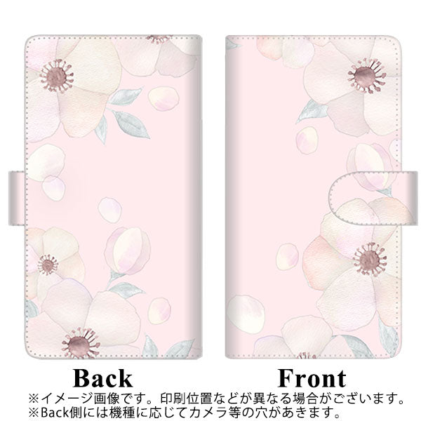 softbank アクオス R3 808SH 高画質仕上げ プリント手帳型ケース(通常型)【SC949 ドゥ・フルール(オフピンク)】