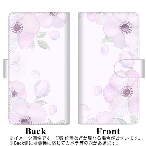 OPPO A55s 5G A102OP SoftBank 高画質仕上げ プリント手帳型ケース(通常型)【SC950 ドゥ・フルール(パウダーバイオレット)】