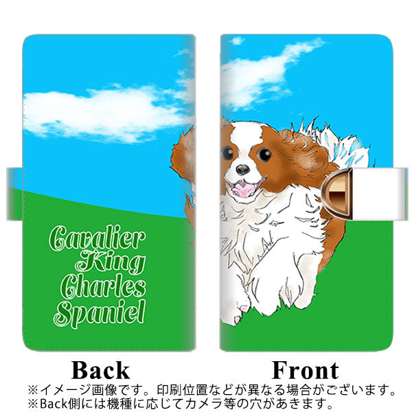 softbank エクスペリア8 902SO 高画質仕上げ プリント手帳型ケース(通常型)【YD887 キャバリアキングチャールズスパニエル03】