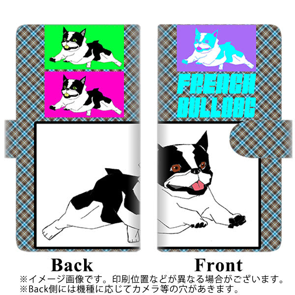 softbank arrows U 801FJ 高画質仕上げ プリント手帳型ケース(通常型)【YD919 フレンチブルドッグ05】