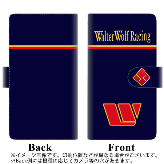 らくらくスマートフォン F-52B docomo YD962 ウォルターウルフ03 通常型 プリント手帳型ケース