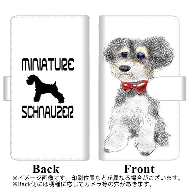 iPhone12 mini 高画質仕上げ プリント手帳型ケース(通常型)【YD976 ミニチュアシュナウザー02】