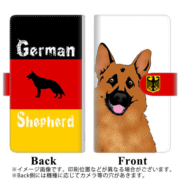 Softbank アクオスR コンパクト 701SH 高画質仕上げ プリント手帳型ケース(通常型)【YD984 ジャーマンシェパード01】