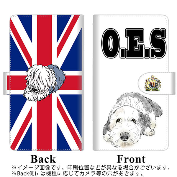 au ギャラクシーS20+ SCG02 高画質仕上げ プリント手帳型ケース(通常型)【YD999 オールドイングリッシュシープドッグ02】