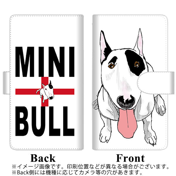 docomo ギャラクシー ノート10+ SC-01M 高画質仕上げ プリント手帳型ケース(通常型)【YE803 ミニチュアブルテリア02】