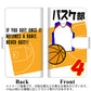 シンプルスマホ6 A201SH SoftBank 高画質仕上げ プリント手帳型ケース(通常型)【YE851 バスケ部】