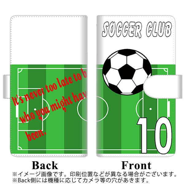 au ギャラクシーS20+ SCG02 高画質仕上げ プリント手帳型ケース(通常型)【YE852 サッカー部】
