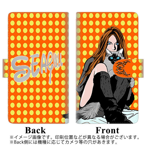 docomo ギャラクシー ノート10+ SC-01M 高画質仕上げ プリント手帳型ケース(通常型)【YE870 らぶねこ01】