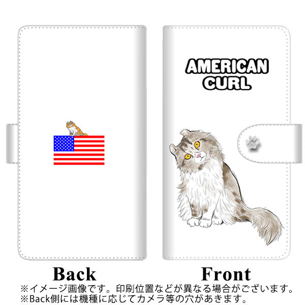 au ギャラクシーS20+ SCG02 高画質仕上げ プリント手帳型ケース(通常型)【YE970 アメリカンカール01】