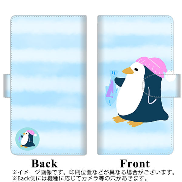 au ギャラクシー S9+ SCV39 高画質仕上げ プリント手帳型ケース(通常型)【YF823 ぺんぎん】