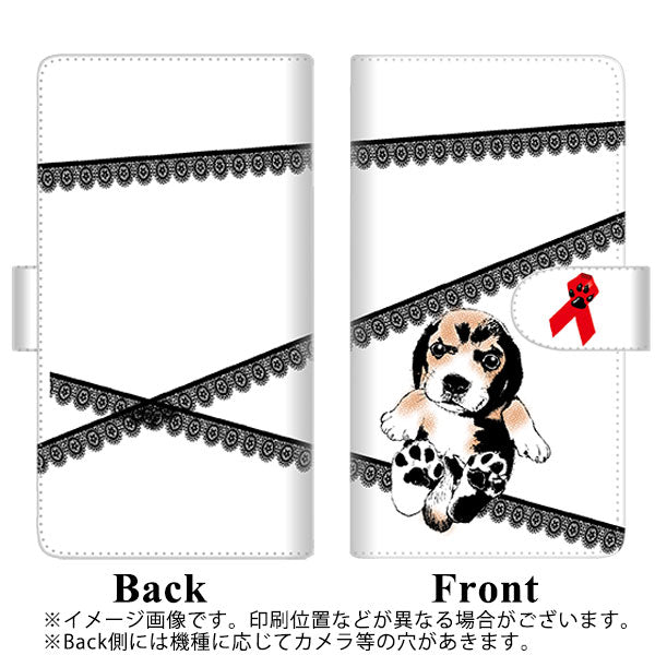 docomo アローズ ビー F-04K 高画質仕上げ プリント手帳型ケース(通常型)【YF990 バウワウ01】