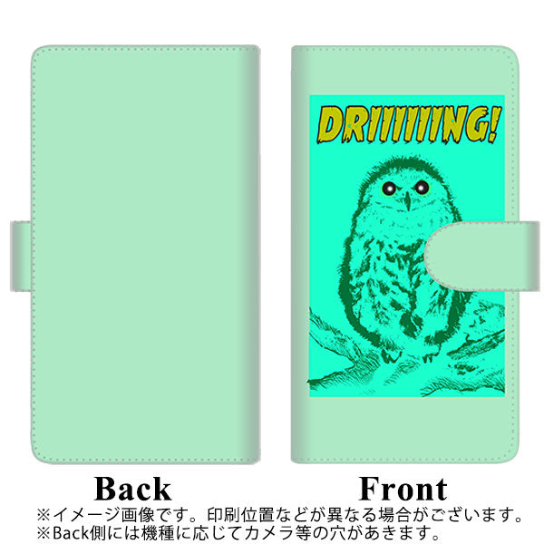 docomo アローズ ビー F-04K 高画質仕上げ プリント手帳型ケース(通常型)【YG801 アウル02】