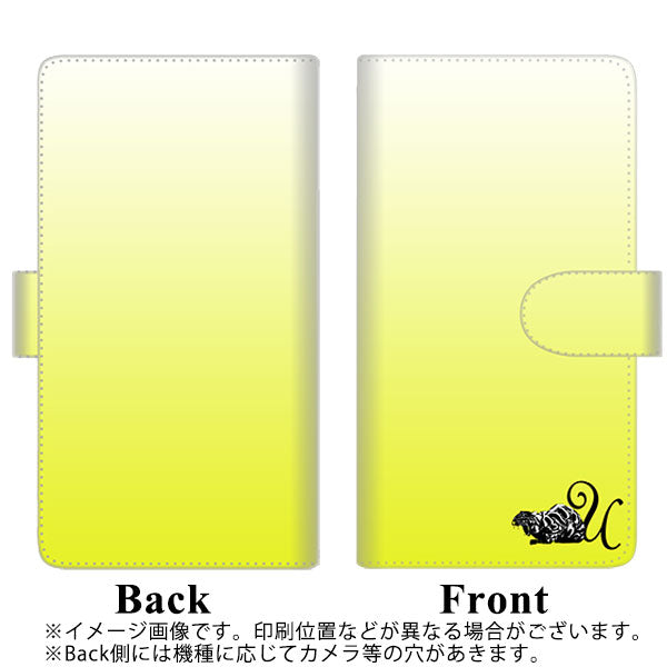 docomo アローズ ビー F-04K 高画質仕上げ プリント手帳型ケース(通常型)【YI862 イニシャル ネコ U】