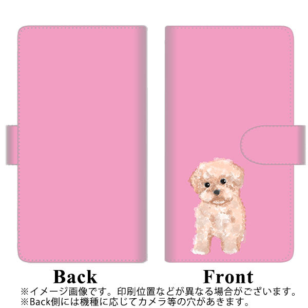 HUAWEI(ファーウェイ) P40 lite 5G CDY-NA9A 高画質仕上げ プリント手帳型ケース(通常型)【YJ061 トイプードルアプリコット(ピンク)】