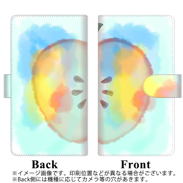 iPhone14 高画質仕上げ プリント手帳型ケース(通常型)【YJ181 りんご 水彩181】