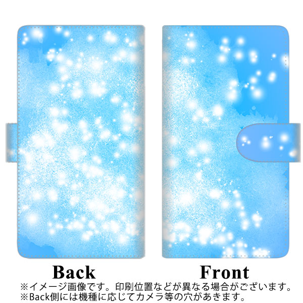 Galaxy A53 5G SCG15 au 高画質仕上げ プリント手帳型ケース(通常型)【YJ289 デザインブルー】