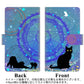softbank アクオス R3 808SH 高画質仕上げ プリント手帳型ケース(通常型)【YJ327 魔法陣猫 キラキラ　かわいい】