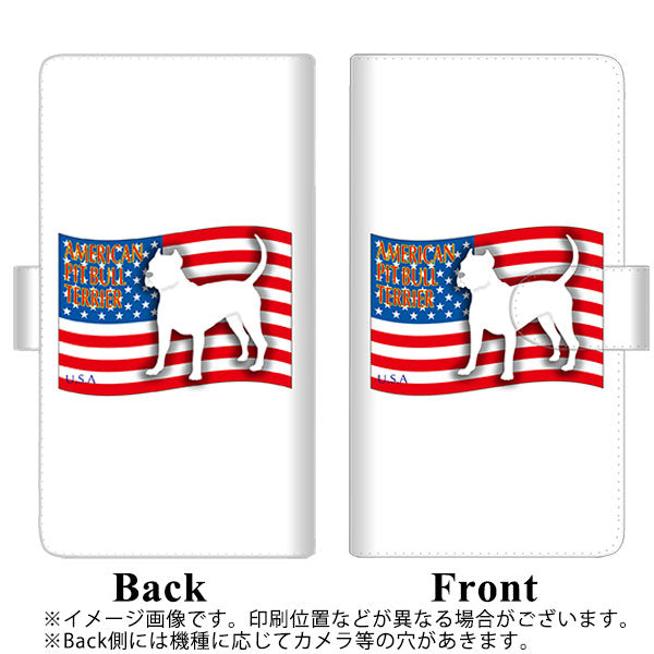 SoftBank エクスペリア1 III A101SO 高画質仕上げ プリント手帳型ケース(通常型)【ZA802 アメリカンピットブルテリア】