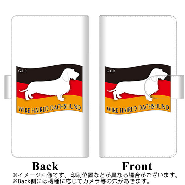 Redmi Note 11 高画質仕上げ プリント手帳型ケース(通常型)【ZA820 ワイヤーヘアードダックスフンド】