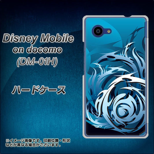 docomo ディズニーモバイル DM-01H 高画質仕上げ 背面印刷 ハードケース【731 ドラゴンサークル】